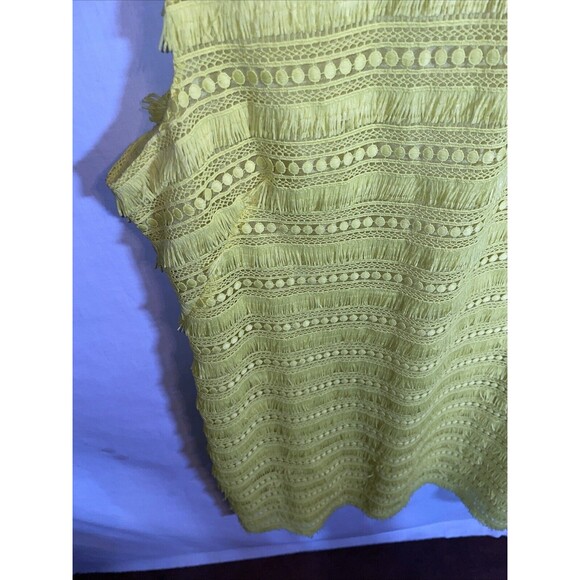 J. Crew Women’s MIDI Dress Size 8 Yellow Frilly Party Going Out Wedding - Picture 6 of 12